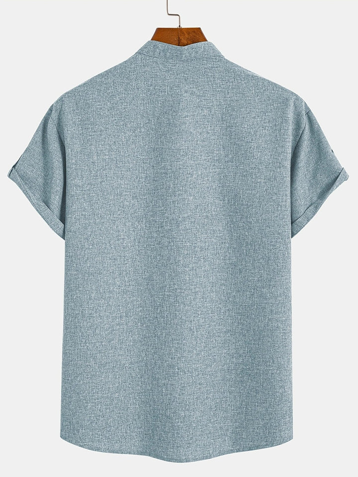 MARCEL | Chemise élégante à manches courtes et col montant
