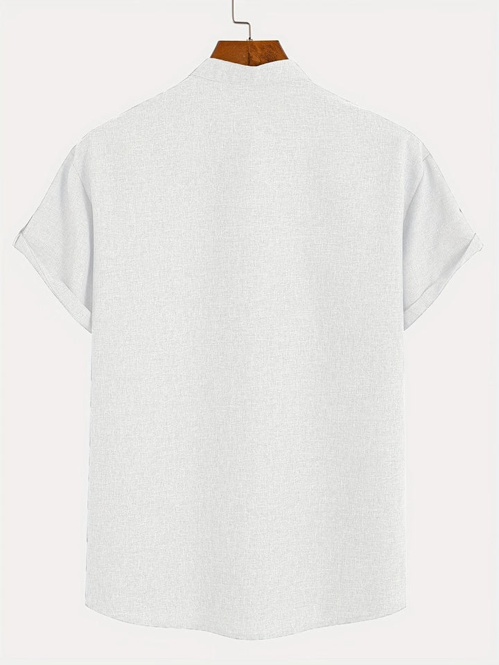 MARCEL | Chemise élégante à manches courtes et col montant