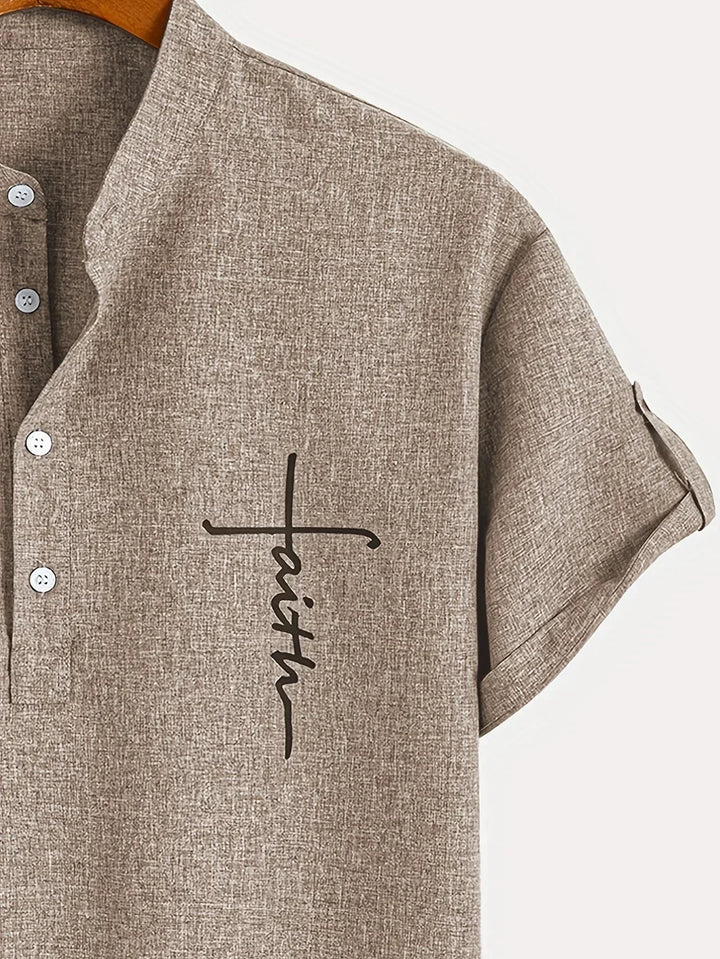 MARCEL | Chemise élégante à manches courtes et col montant