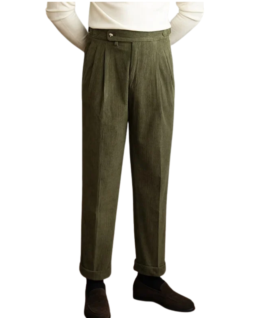 ÉTIENNE | Pantalon en velours côtelé de qualité supérieure